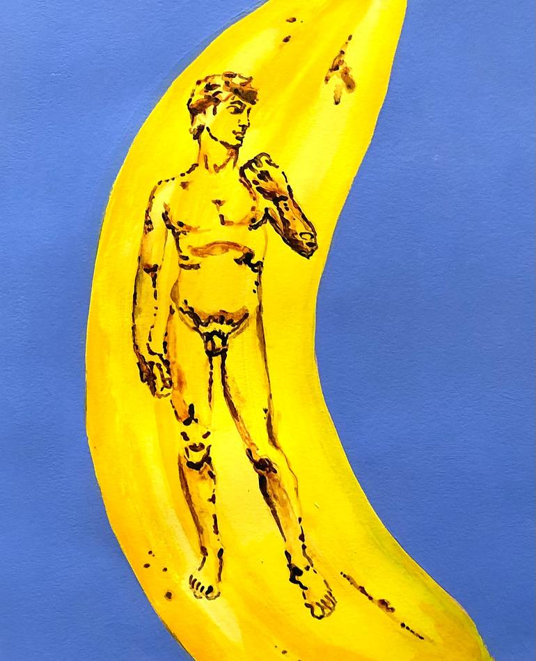 Original Conceptual Erotic Painting by Lena Smirnova