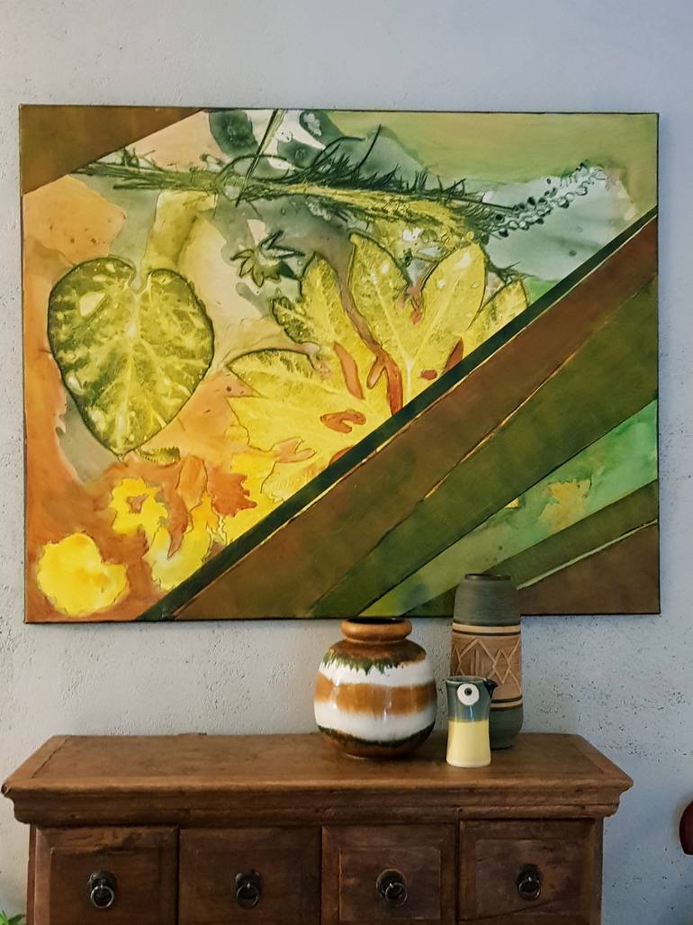 Original Abstract Expressionism Landscape Painting by Marike Koot