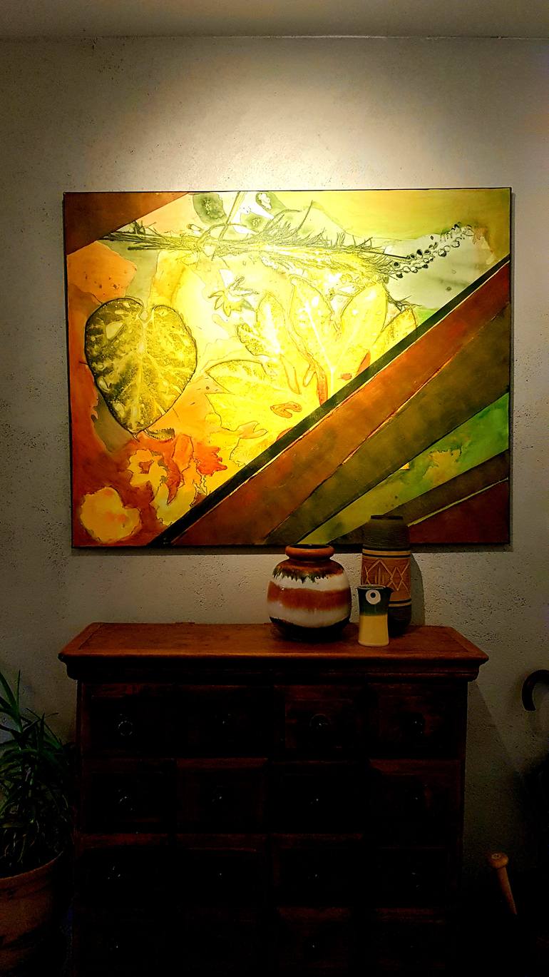 Original Abstract Expressionism Landscape Painting by Marike Koot