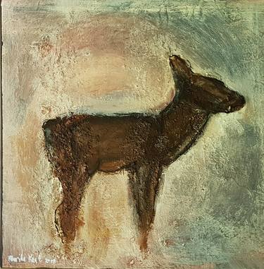 Original Abstract Expressionism Animal Paintings by Marike Koot