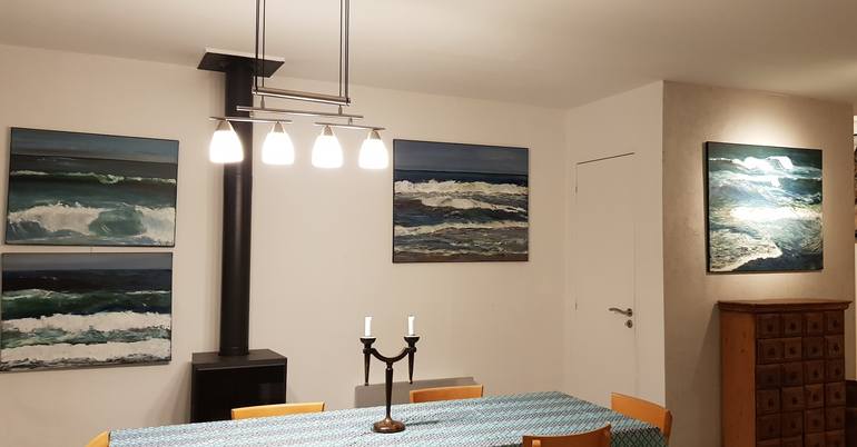 Original Abstract Water Painting by Marike Koot