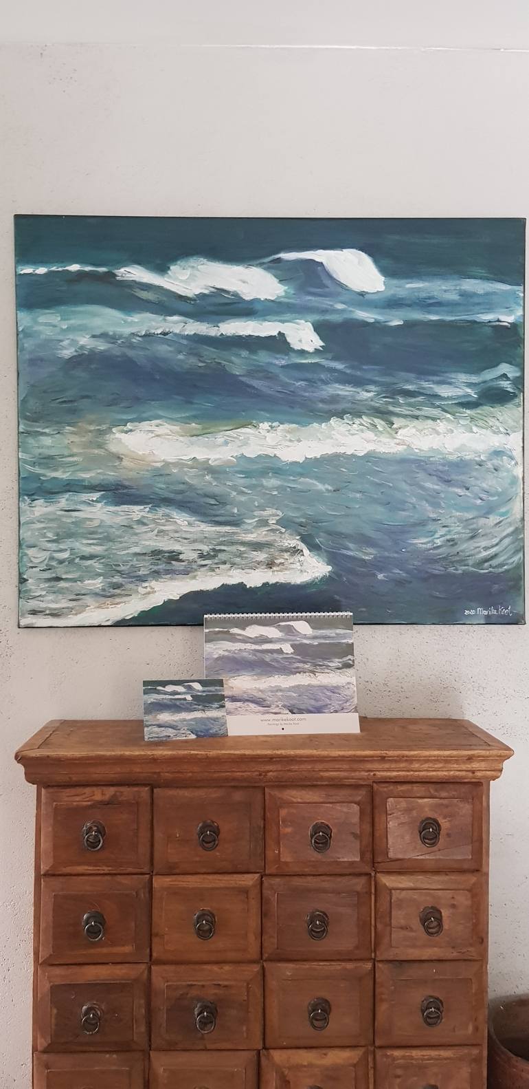 Original Conceptual Seascape Painting by Marike Koot