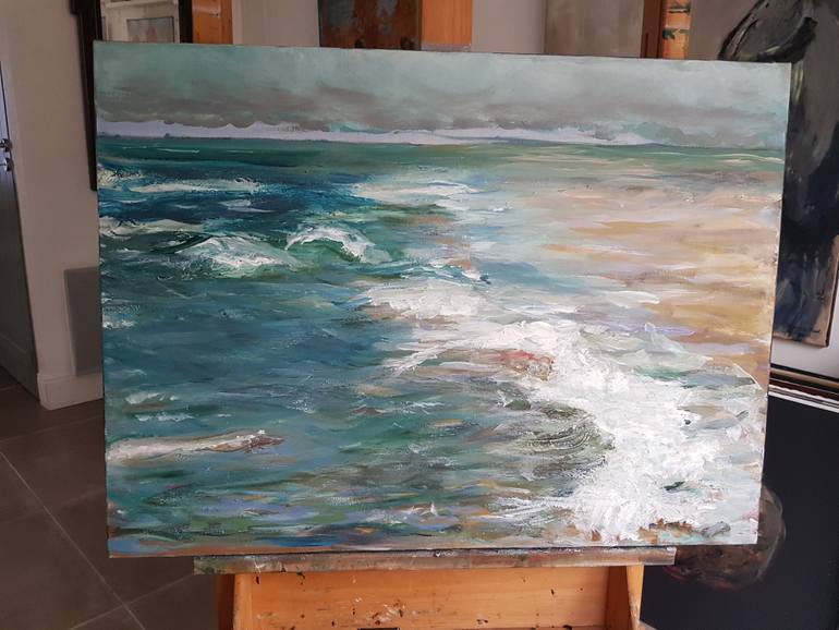 Original Beach Painting by Marike Koot