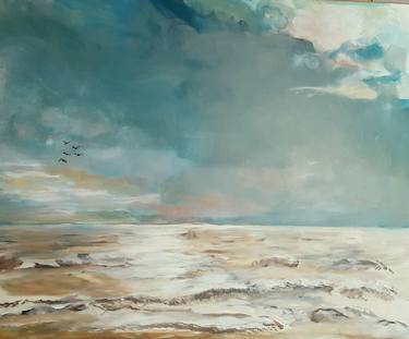 Original Conceptual Beach Paintings by Marike Koot