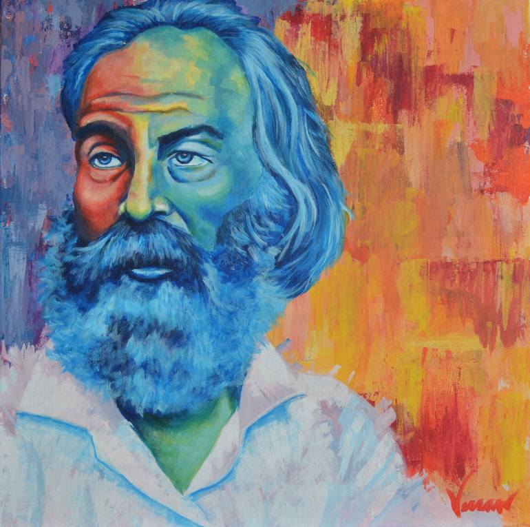 Portrait of Walt Whitman Painting by Nathan Versaw | Saatchi Art