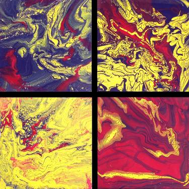 Original Abstract Expressionism Abstract Paintings by Evan Sinclair