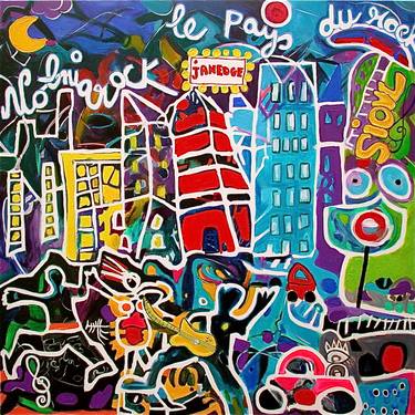 Original Street Art Music Paintings by Brigitte Lovisa