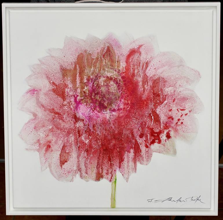 Original Abstract Floral Painting by Frances Schandera-Duarte