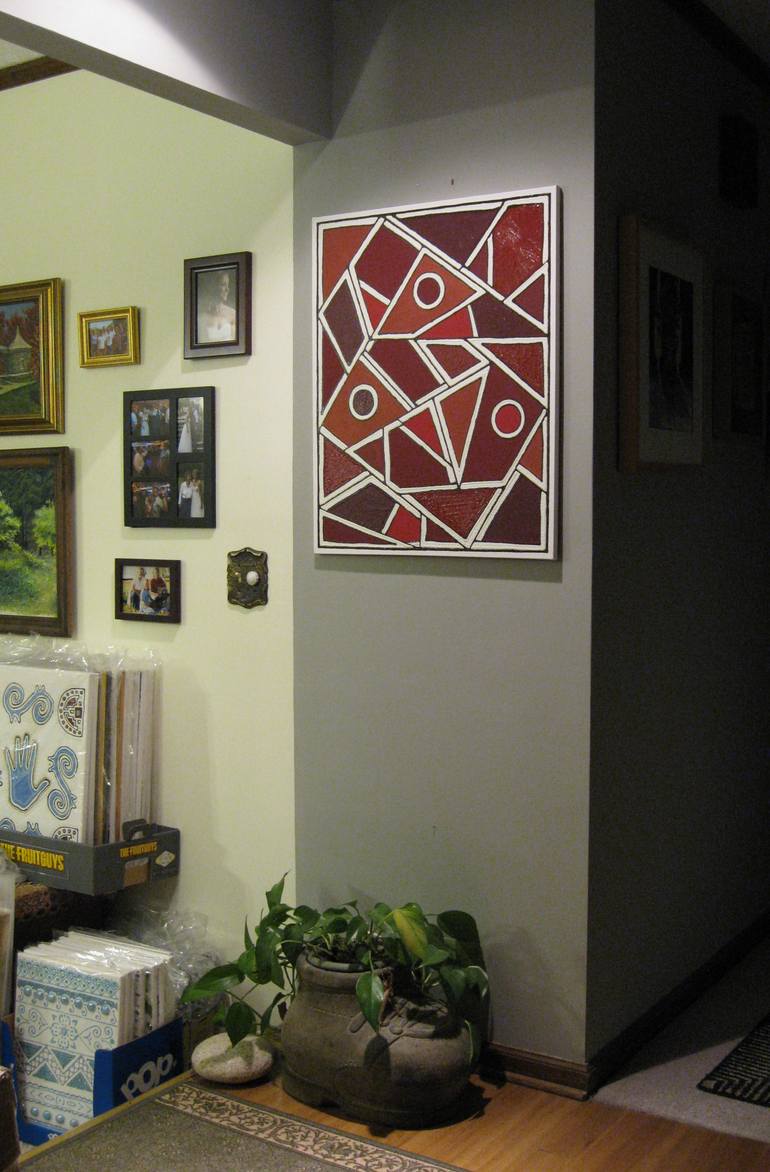 Original Cubism Abstract Painting by Michele Burns