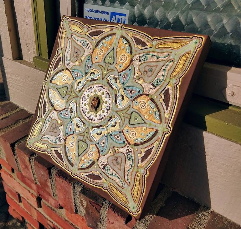 Original Abstract Religion Painting by Michele Burns