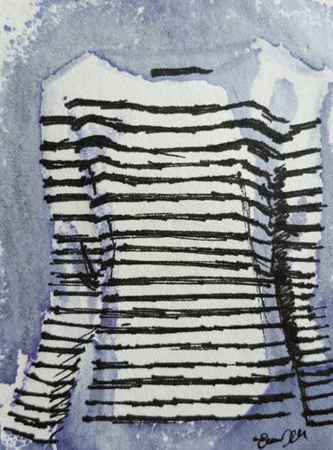 Original Abstract Fashion Drawings by Emma Bell