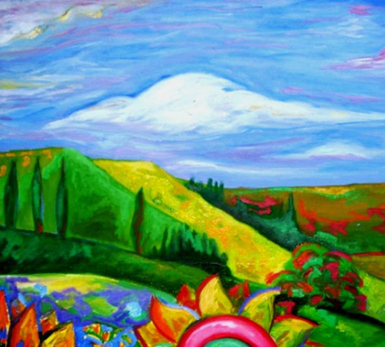 Original Landscape Painting by Raquel Sarangello