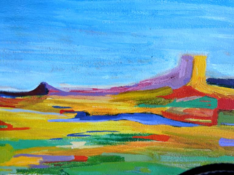 Original Abstract Expressionism Landscape Painting by Raquel Sarangello