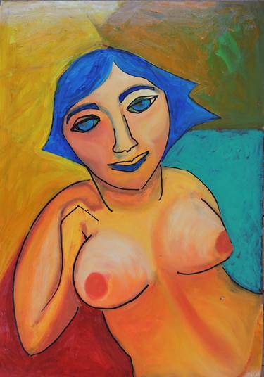 Original Figurative Nude Paintings by Raquel Sarangello