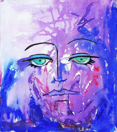 Print of Abstract Expressionism Portrait Paintings by Raquel Sarangello