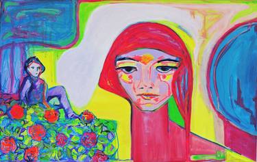 Print of Expressionism Love Paintings by Raquel Sarangello