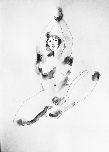 Original Nude Drawings by Raquel Sarangello