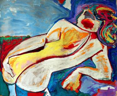 Print of Expressionism Nude Paintings by Raquel Sarangello