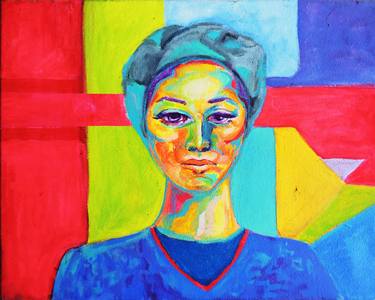 Original Portraiture People Paintings by Raquel Sarangello