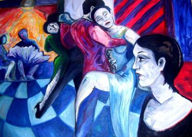 Original Contemporary Music Paintings by Raquel Sarangello