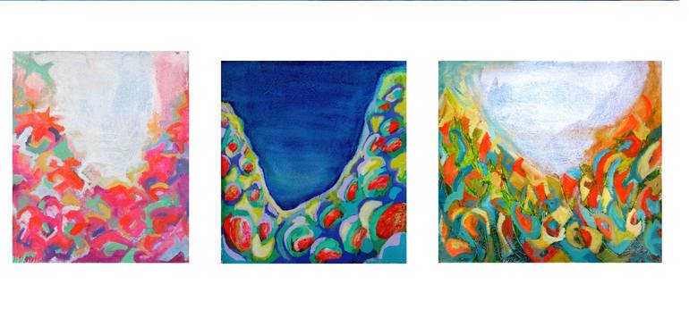 Original Abstract Expressionism Abstract Painting by Raquel Sarangello