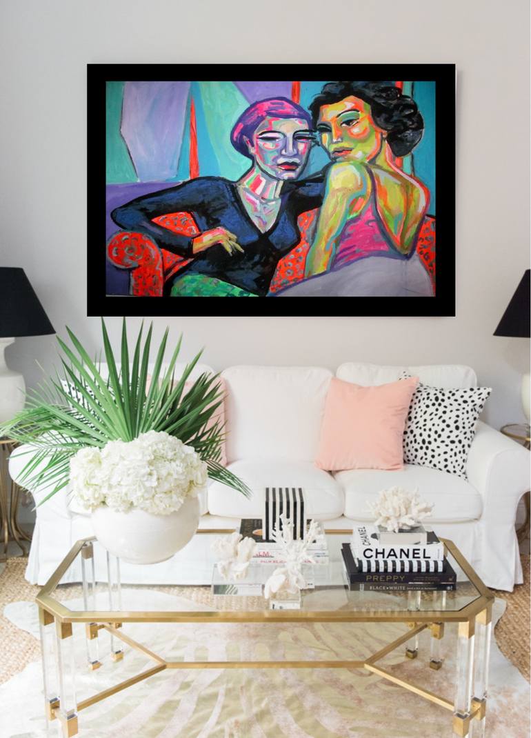 Original Contemporary Abstract Painting by Raquel Sarangello