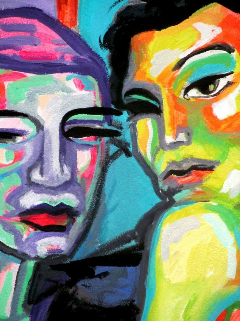 Original Contemporary Abstract Painting by Raquel Sarangello