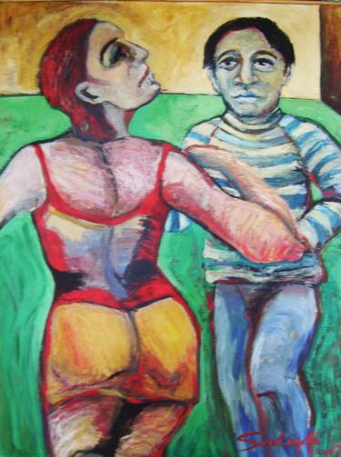 Original Expressionism Love Paintings by Raquel Sarangello