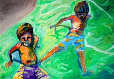 Original Expressionism Children Paintings by Raquel Sarangello