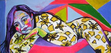 Original Pop Art Erotic Paintings by Raquel Sarangello