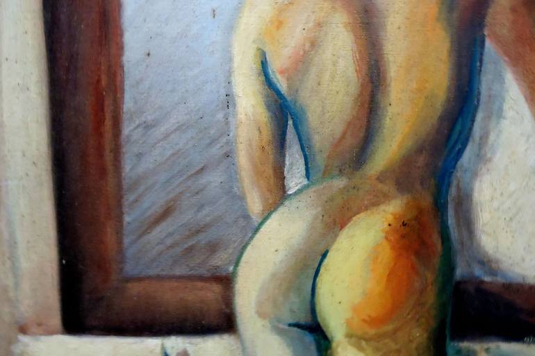 Original Impressionism Erotic Painting by Raquel Sarangello