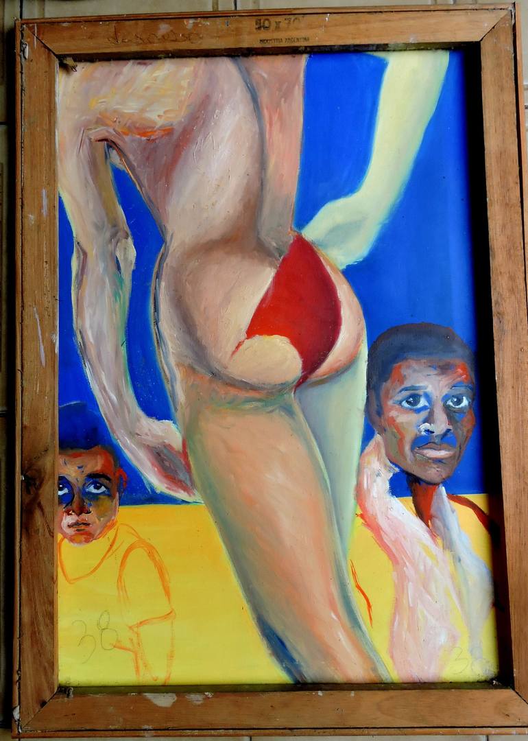 Original Erotic Painting by Raquel Sarangello