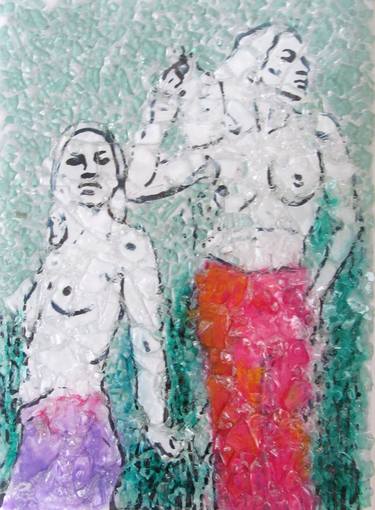 Original Figurative Nude Paintings by Raquel Sarangello