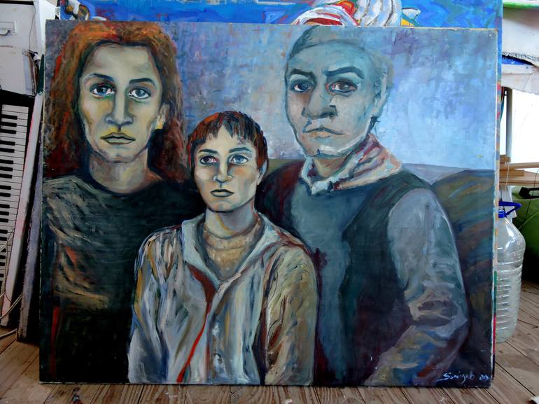 Original Family Painting by Raquel Sarangello