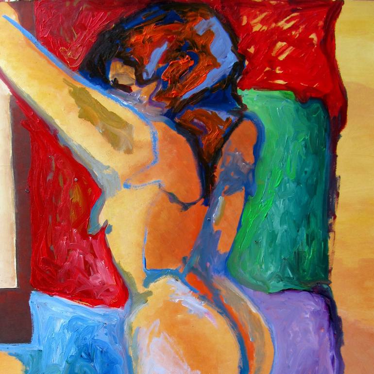 Original Erotic Painting by Raquel Sarangello