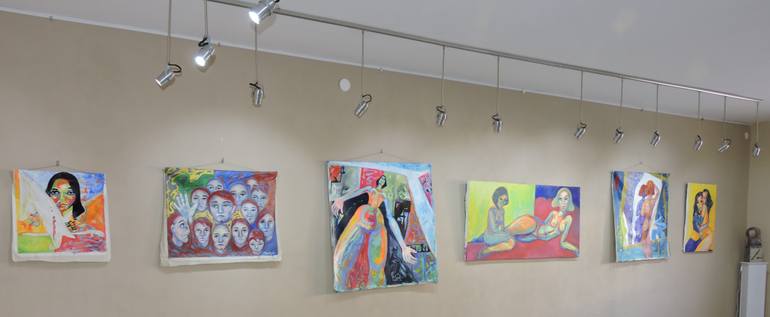 Original Figurative Erotic Painting by Raquel Sarangello
