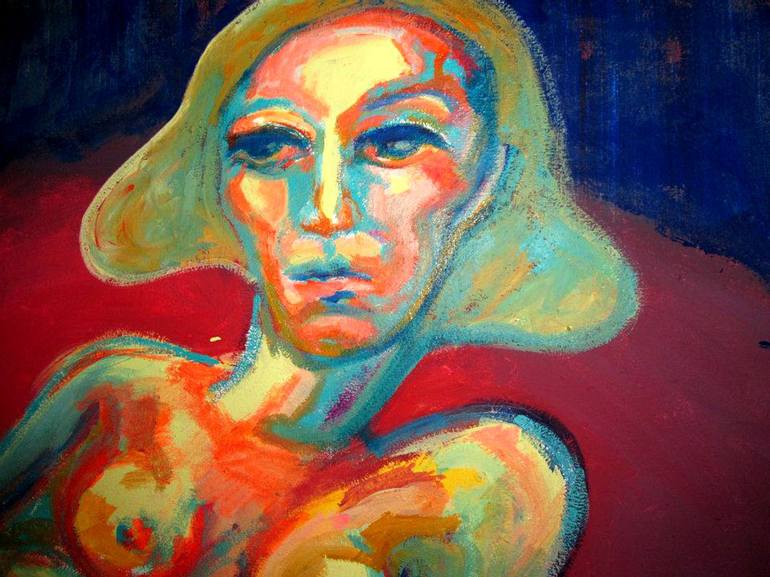 Original Figurative Erotic Painting by Raquel Sarangello