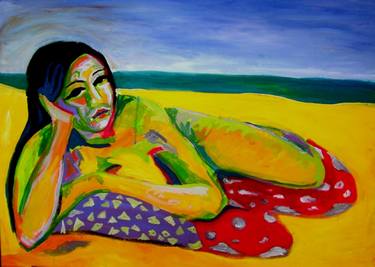 Print of Beach Paintings by Raquel Sarangello