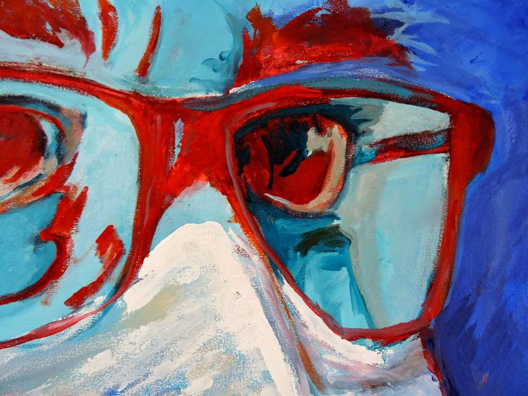 Original Expressionism People Painting by Raquel Sarangello