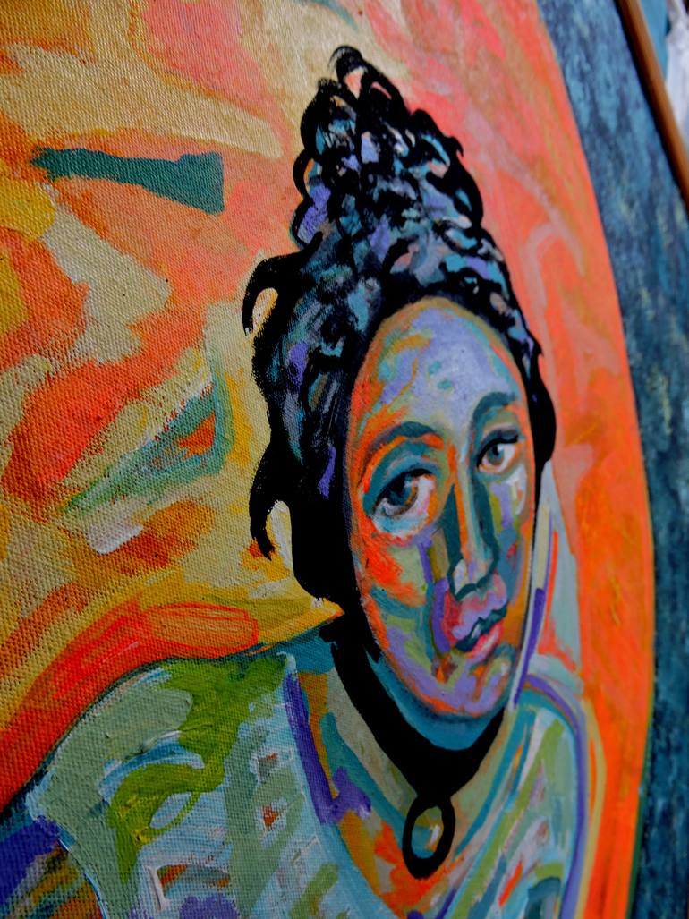 Original Figurative People Painting by Raquel Sarangello