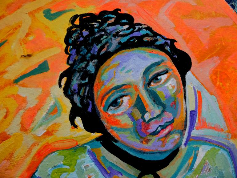 Original Figurative People Painting by Raquel Sarangello