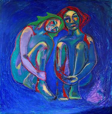 Print of Expressionism Love Paintings by Raquel Sarangello