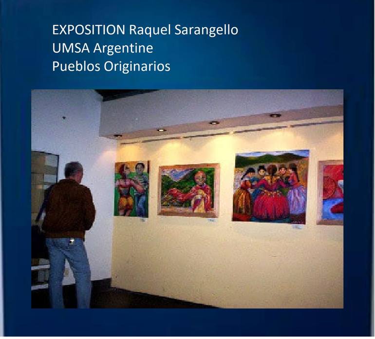 Original World Culture Painting by Raquel Sarangello