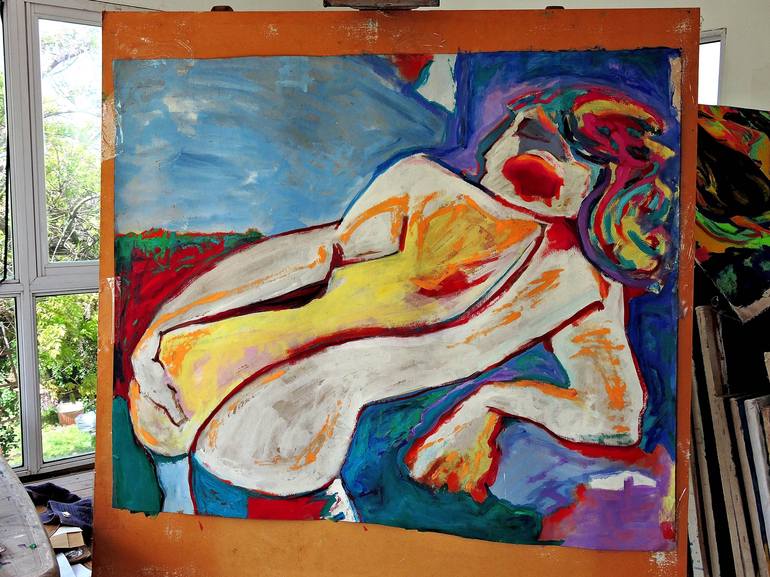 Original Expressionism Celebrity Painting by Raquel Sarangello