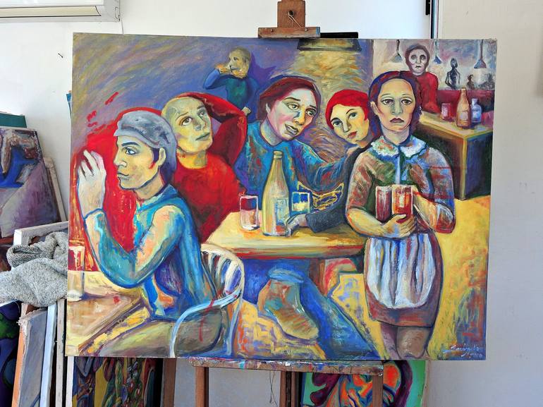 Original Food & Drink Painting by Raquel Sarangello