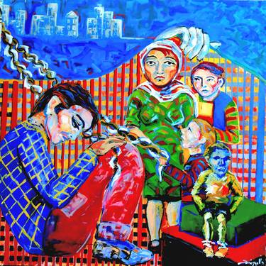 Print of Expressionism Family Paintings by Raquel Sarangello