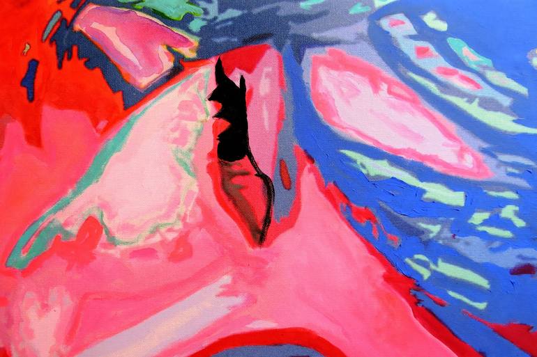 Original Expressionism People Painting by Raquel Sarangello