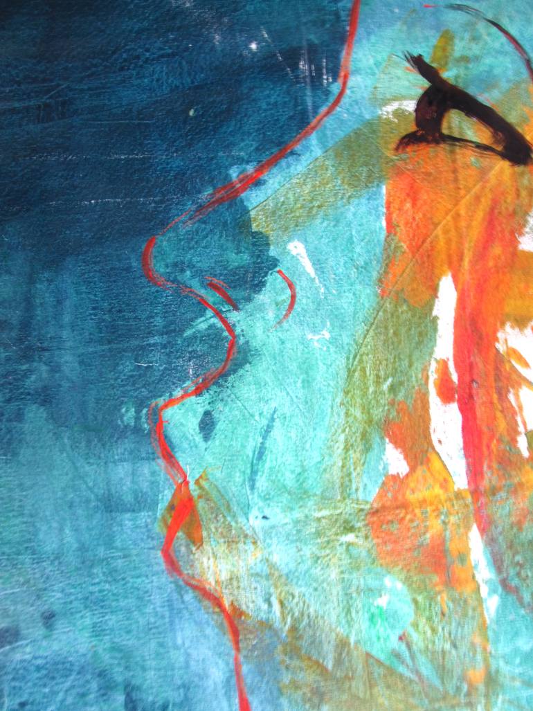 Original Figurative Love Painting by Raquel Sarangello