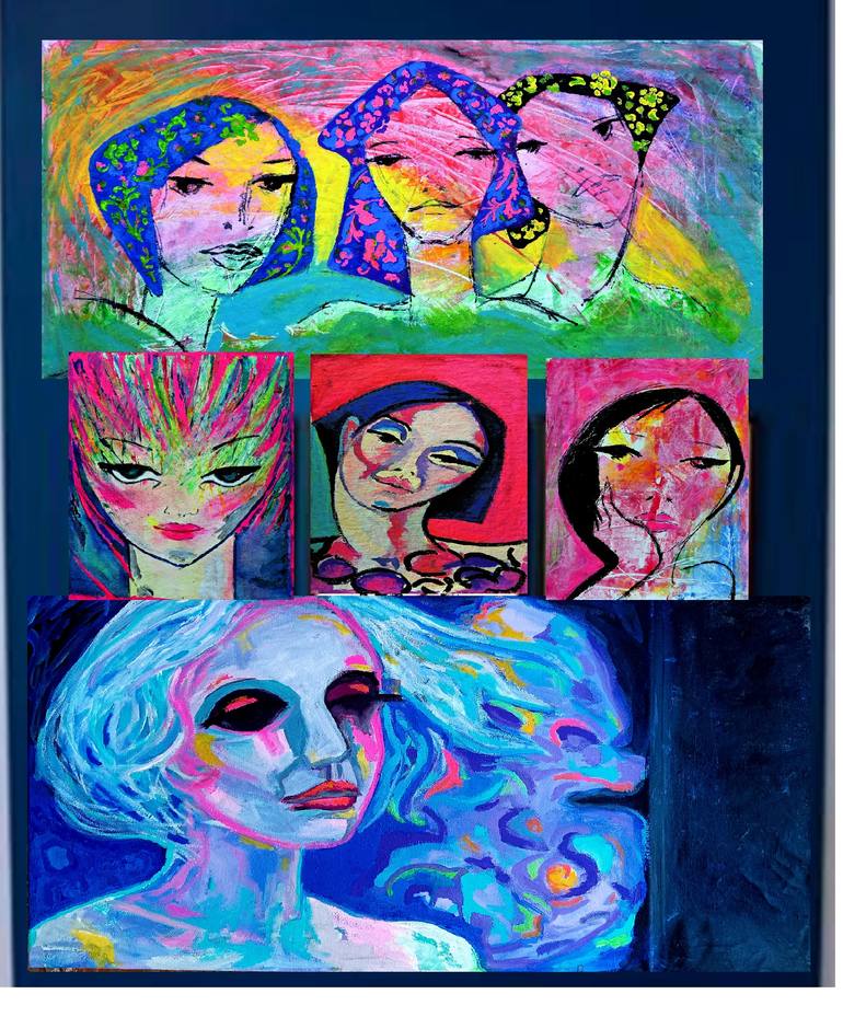Original Figurative Love Painting by Raquel Sarangello
