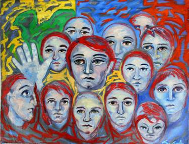 Print of Fine Art People Paintings by Raquel Sarangello